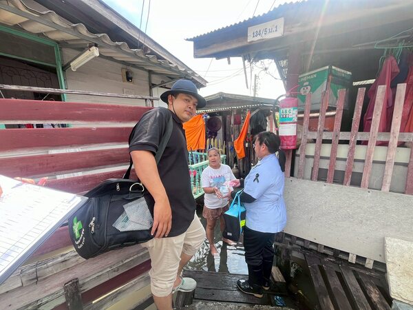 ๑๐ พฤศจิกายน ๒๕๖๘ นครปากเกร็ด ลงพื้นที่เยี่ยมประชาชนที่ได้รับผลกระทบจากน้ำท่วม