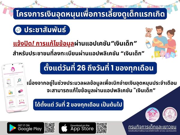 โครงการเงินอุดหนุนเพื่อการเลี้ยงดูเด็กแรกเกิด